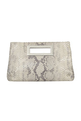 Michael Kors Snake Print Embossed Clutch