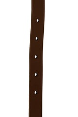 Gucci 85Cm I 34 Inch Brown Leather Metal Plate Buckle Belt