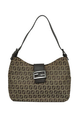 Fendi Bora Hobo Media Zucca Monogram Shoulder Bag