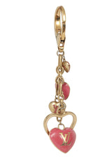 Louis Vuitton Gold Heart Charms