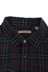 Burberry Xl Purple Checks Shirt
