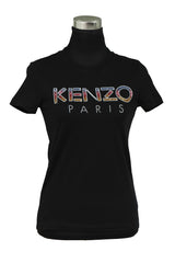 Kenzo Xs Multicolor Sequins Logo T-Shirt