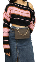 Micheal Kors Size M Monogram Belt Bag