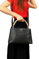 Louis Vuitton Capucines Python Handle Pm Handbag