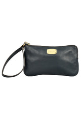 Michael Kors Jet Set Blue Leather Wristlet