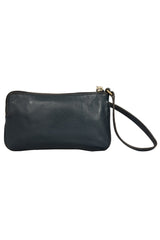 Michael Kors Jet Set Blue Leather Wristlet