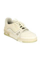 Louis Vuitton Size 6.5 White Leather Trainer Sneakers