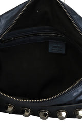 Gucci Icon Bit Metallic Blue Leather Handbag