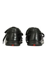 Prada EU 44 Sport Nylon And Leather Black Low Top Sneakers