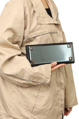 Gucci Black Patent Leather Resin Broadway Evening Clutch