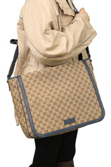 Gucci Monogram Canvas Beige Messenger Bag