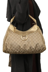 Gucci Golden D-Ring Guccissima Handbag