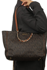 Michael-Kors-Monogram-Brown-Tote-Bags