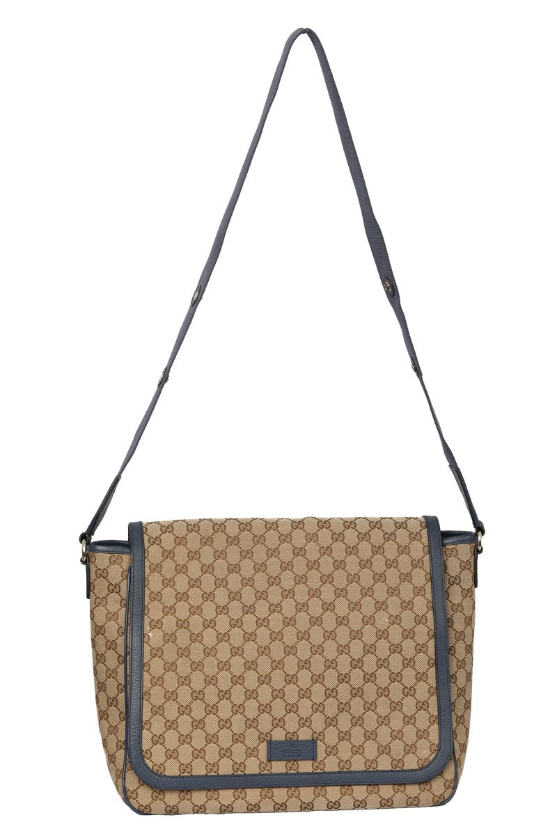 Gucci Monogram Canvas Beige Messenger Bag