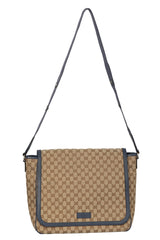 Gucci Monogram Canvas Beige Messenger Bag