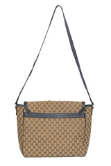 Gucci Monogram Canvas Beige Messenger Bag
