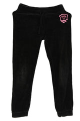 Juicy Couture Kids 7-8 Years Old Black/Pink Velour Track Suit