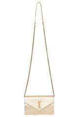 Yves Saint Laurent Golden Shimmer Envelope Wallet On Chain