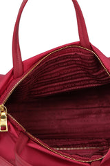 Prada Pink Nylon Tessuto Saffiona Top Handle Bag