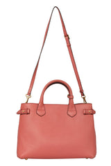 Burberry Medium Banner Peach Leather Tote Bag