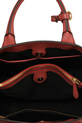 Burberry Medium Banner Peach Leather Tote Bag