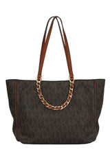 Michael-Kors-Monogram-Brown-Tote-Bags