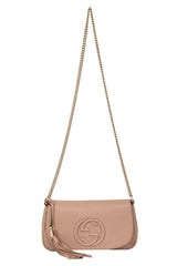 gucci-soho-nude-leather-flap-tassel-sling-bag