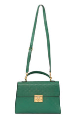 Gucci Supreme Guccissima Green Leather Top Handle Bag