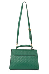 Gucci Supreme Guccissima Green Leather Top Handle Bag