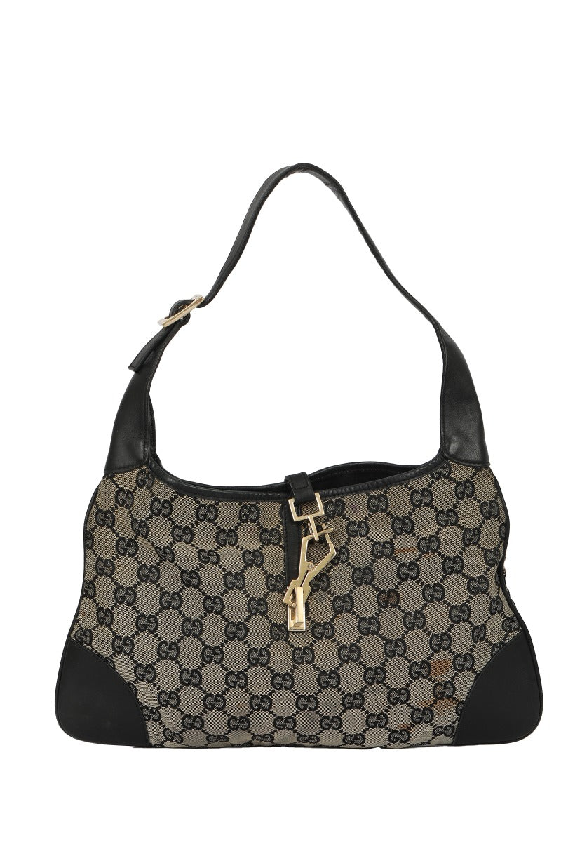 Gucci Gray Guccissima Vintage Canvas Jackie Handbag