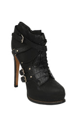 Christian Dior Size 40 Buckled Heeled Boots
