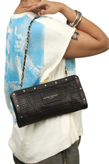 Gianni Versace Quilted Brown Bag