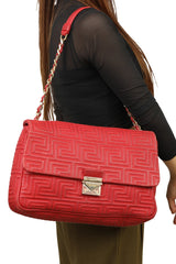 Versace Quilted Leather Shoulder Bag
