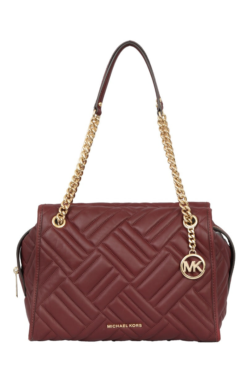 Michael Kors Kathy Medium Satchel Quilted Leather Bag