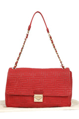 Versace Quilted Leather Shoulder Bag