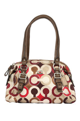 Coach Signature Art Monogram Satin Bag