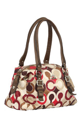 Coach Signature Art Monogram Satin Bag