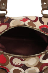 Coach Signature Art Monogram Satin Bag