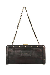 Gianni Versace Quilted Brown Bag