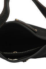 Salvatore Ferragamo Black Gancini Hobo Bag