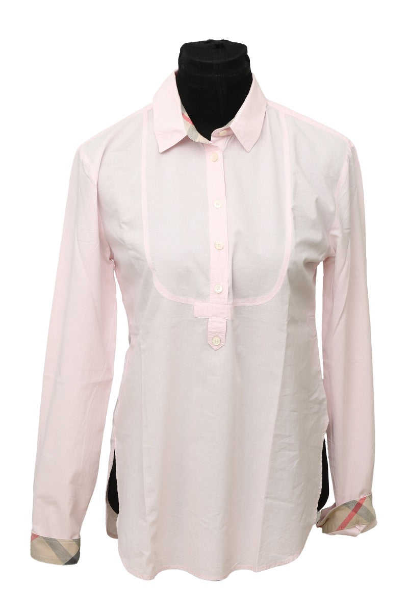 Burberry Size S Baby Pink Long Sleeve Shirt