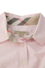 Burberry Size S Baby Pink Long Sleeve Shirt
