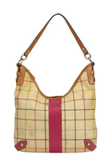 Coach Heritage Blue Stripe Tattersall Plaid