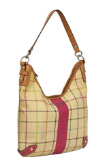 Coach Heritage Blue Stripe Tattersall Plaid