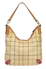 Coach Heritage Blue Stripe Tattersall Plaid