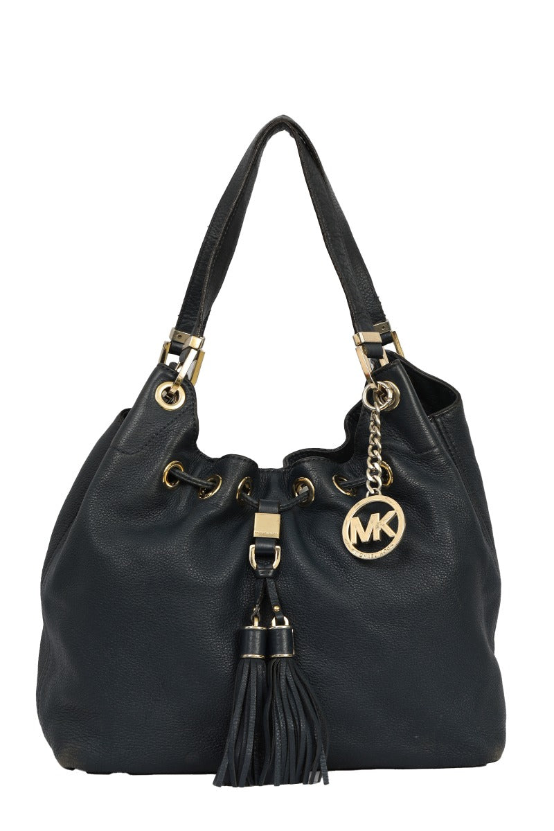 Michael Kors Leather Camden Drawstring Shoulder Bag