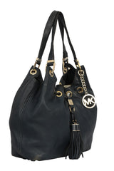 Michael Kors Leather Camden Drawstring Shoulder Bag