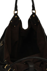 Louis Vuitton Black Leather Mahina Shoulder Bag