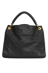 Louis Vuitton Artsy Monogram Black Leather Tote Bag