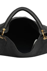 Louis Vuitton Artsy Monogram Black Leather Tote Bag